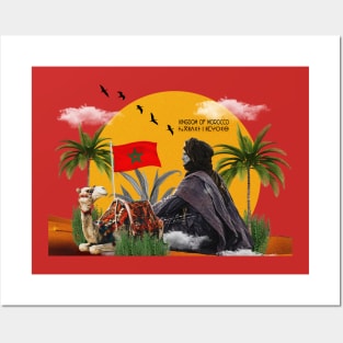 moroccan sahara Posters and Art